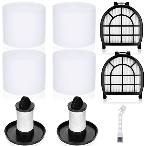 Leadaybetter Filter Replacement for Shark LZ600 LZ601 LZ602 LZ602C APEX UpLight Lift-Away DuoClean Vacuum Cleaner, 2 Post HEPA & 2 Pre Motor Filters 4 Foam Filters, Part # XHFFC600 & XFFLZ600