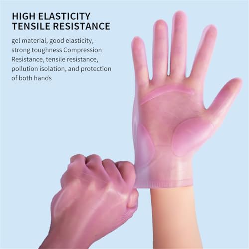 vodvob reusable silicone gloves, finger protectors for epoxy resin casting DIY crafts, household cleaning gloves - color: Purple