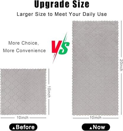 Homaxy 18 Pack Super Soft Absorbent Dish Towels, 10" x 20", Grey - color: Grey, size: 10 x 20 inch-18 pack