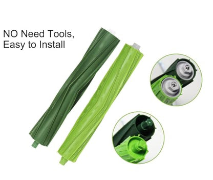 3 Pack Rubber Roller Brushes for iRobot Roomba e i and j Series - size: 6PACK