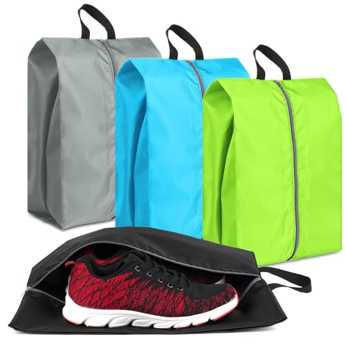 Shoe Bags for Travel, Set of 4 Pack Shoe Travel Bags for Packing Large - color: Mixcolor