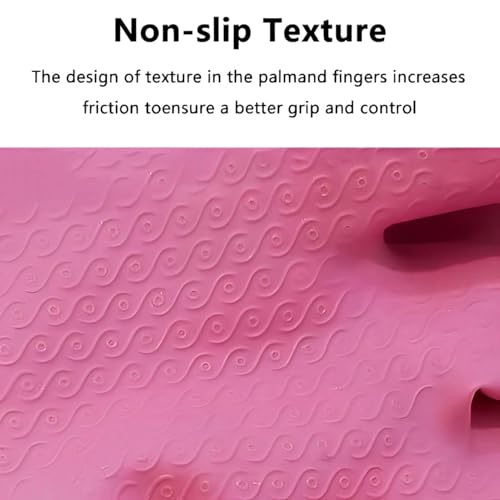 KINGFINGER PVC Latex-Free Long Dishwashing Gloves for Household Cleaning, Waterproof, 2-Pair Large with Long Cuff & Flock Lining - size: Large (Pack of 2)
