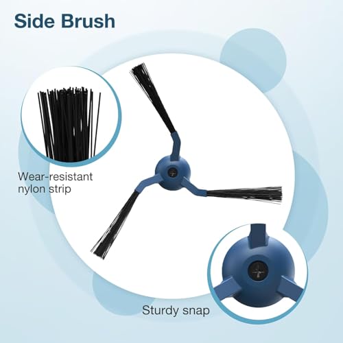 22 Pack X10 Pro Omni Replacement Accessories for Eufy X10 Pro Omni Robot Vacuum Cleaner, 2 Main Roller Brush, 6 Dust Bags 4 Side Brushes 4 Filters 4 Mop Pads 1 Screwdriver 1 Clean too