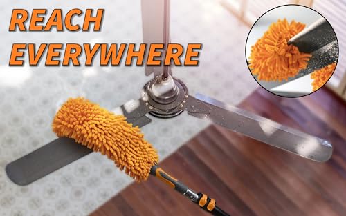 5-8 ft Long Telescopic Extension Pole, Multi-Purpose - size: 8 feet