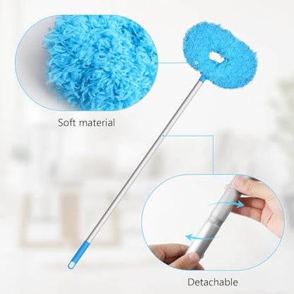 Eunice 2 Ceiling Fan Cleaner Dusters with 1 Extension Pole, Blue 4.2FT - color: Blue2, size: 4.2FT