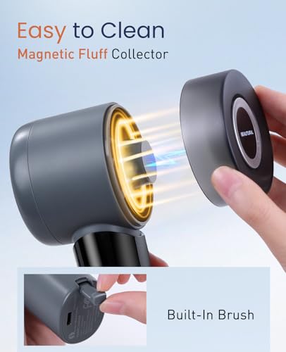 BEAUTURAL Fabric Shaver and Lint Remover, Rechargeable Sweater Defuzzer - color: Slate Blue