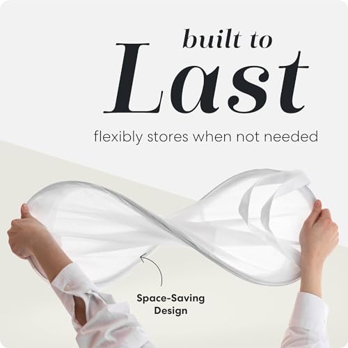 Handy Laundry Mesh Pop Up Laundry Hamper Foldable Basket 2-Pack - color: White, 2-PACK
