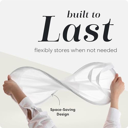 Handy Laundry Mesh Pop Up Laundry Hamper Foldable Basket 2-Pack - color: White, 2-PACK