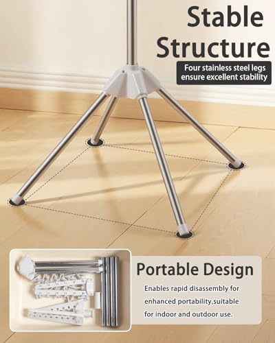 Foldable Clothes Drying Rack, 2 Tier Portable Laundry Drying Rack - size: 2-Tier