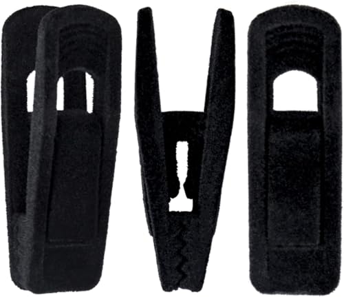 Hanger Clips for Velvet Hangers, 40 Pack Strong Finger Clips Black - color: Black, size: 40 Pack
