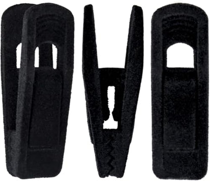 Hanger Clips for Velvet Hangers, 40 Pack Strong Finger Clips Black - color: Black, size: 40 Pack