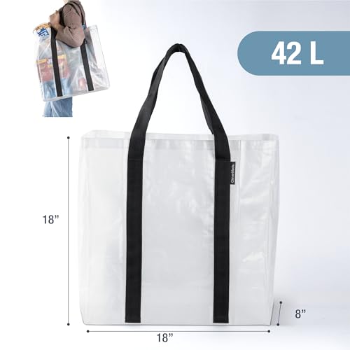 CleverMade Storage Tote - 42L - Transparent (2PK) - color: Transparent, size: 42l - 2 Pack