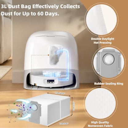 24 Pack Accessories Kit for Roborock Qrevo Curv 2 Flow Robot Vacuum