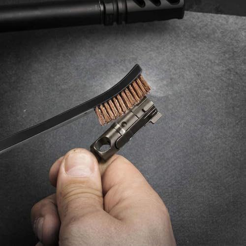 20 Pack Miaozhun Double-Ended Gun Cleaning Brush, 7 Inch Phosphor Bronze Bristle Brushes, Gun Cleaning Supplies Kit, All Purpose Crevice and Detail Cleaning Brushes - color: Phosphor Bronze Brush
