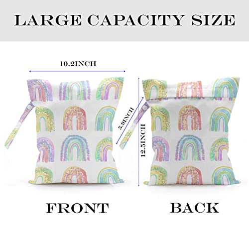 2 Pcs Wet Bag, Wet Dry Bag, Wet Bag for Swimsuit, Travel, Beach, Pool, Diapers, Dirty Yoga Gym Clothes, Toiletries, Makeup Bag, Beach Bag Ocean Starfish Anchor Decor Birthday Gift for Women. - color: multicolour243