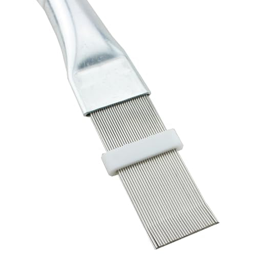 TAODAN 2PCS Silver Metal Air Conditioning Fin Comb 5.51 Inch Cleaning Coil Brush Cleaner Evaporator Radiator Fin Cleaning Tool
