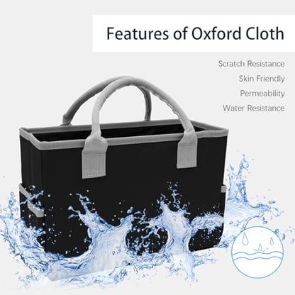 Cupohus Desktop Art Craft Storage Tote Bag and Stock Organizer Black - color: Brown and White