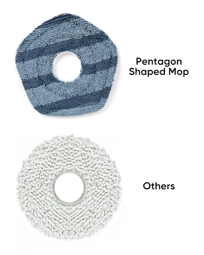 eufy Accessory-2 Washable Vacuum Mop Cloths, Compatible X10 Pro Omni X9 Pro, Washable and Reusable Soft Mopping Pad, Parts, Accessories (Pack of 2) - size: normal (Pack of 2)