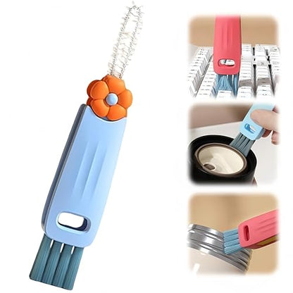 3 in 1 Cup Lid Cleaning Brush, Multifunctional Cleaning Brush Portable Cup Lid Cleaner for Bottle Gap Tight Spaces Cup, Portable Cup Lid Cleaner, 1 Pcs Blue - color: 1 Pcs Blue