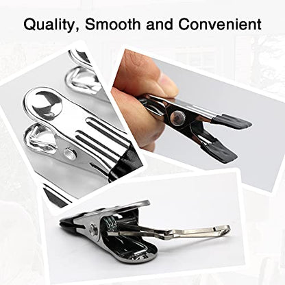 30PCS Small Clothes Pin with Hook for Easy Hanging