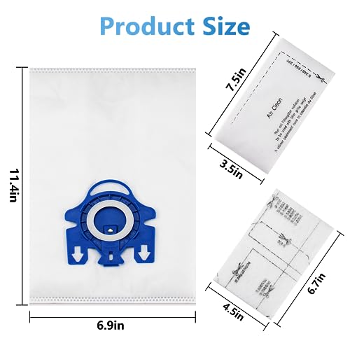 3D Airclean Bags Fit for Miele GN Classic C1 Complete C1 C2 C3, Pack of 20 - size: 20 Pcs