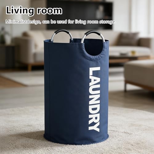 A Large 90 Liter Laundry, Navy Blue - color: Navy Blue