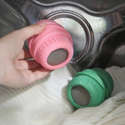Washing Machine Laundry Ball Reusable Fabric Softener Dispense Ball for Washing Sponge Cleaning Tool Household Substitute (Blue) - color: Blue