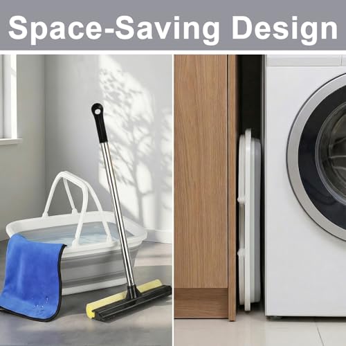 Window Cleaning Kit with 10L Collapsible Bucket - color: Gray