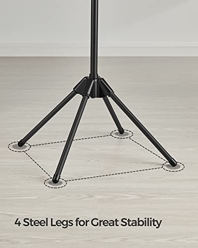 SONGMICS Clothes Drying Rack, 72.8-Inch Drying Rack, 3 Rotatable Arms - color: Black, style: 2-Tier-Clip