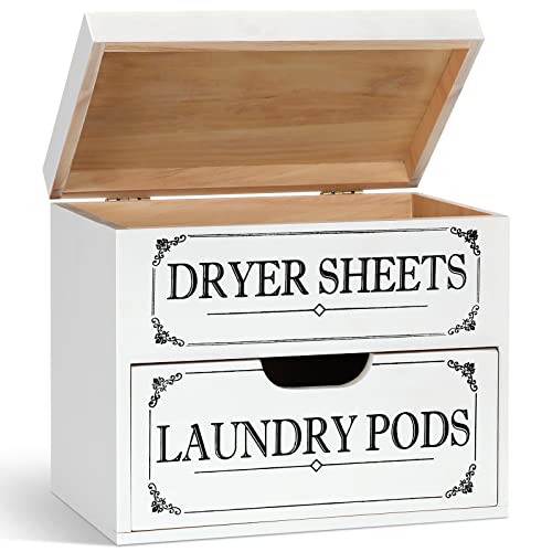 Tatuo Dryer Sheet Holder with Hinged Lid