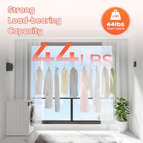 Retractable Clothesline Indoor, Non-Sagging Outdoors Clothesline Retracting, Heavy Duty Retractable Clothes Drying Laundry Line, Wall Mounted Stainless Steel Line - 13.8 Ft (Gray) - color: Gray