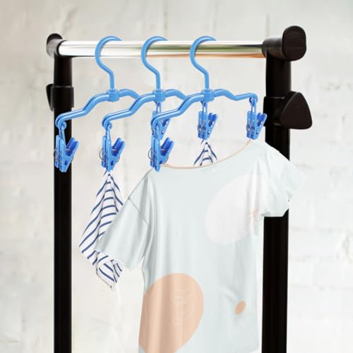 5pcs Foldable Jeans Hangers Clips for Efficient Clothing Drying and Storage Versatile Design for Pants Skirts and Socks Sturdy Space-Saving Laundry