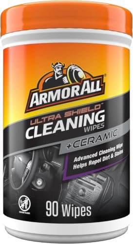 Armor All Ultra Shield + Ceramic Cleaning Wipes by Armor All, Car Interior Cleaner Wipes with Stain-Repelling Technology, 90 Count (Pack of 6) - size: 90 Count (Pack of 6)