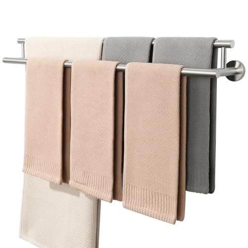 Alise Double Towel Bar,32 Inch Towel Rack for Bathroom Wall Mounted,Nickel - color: Brushed Nickel, size: 32-Inch (2-Bars)