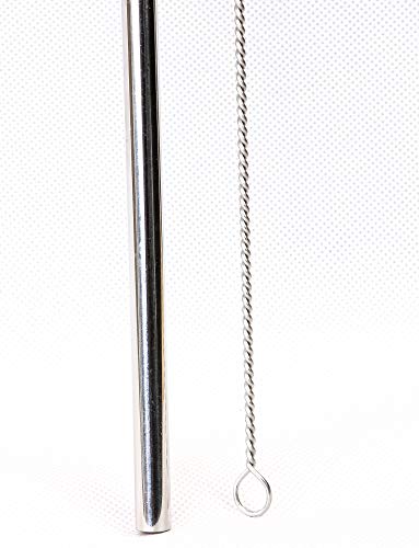 2 JUMBO 14" Stainless Steel Straws 100 oz HUGE SUPER LONG Drinking Wide Compatible With Whirley Insulated Travel Mug FOAM Truck Stop Cups - size: 2 Jumbo Straws 14" × 3/8"