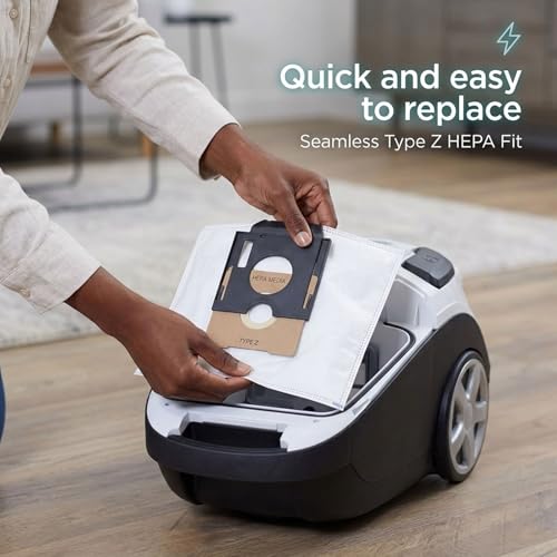 10 Pack Type Z HEPA Vacuum Bags Compatible with Riccar Moonlight, Pizzazz, Sunburst & Simplicity Jill, Jack, Snap Canister Vacuums, Replaces Part RZH-6 / SZH-6