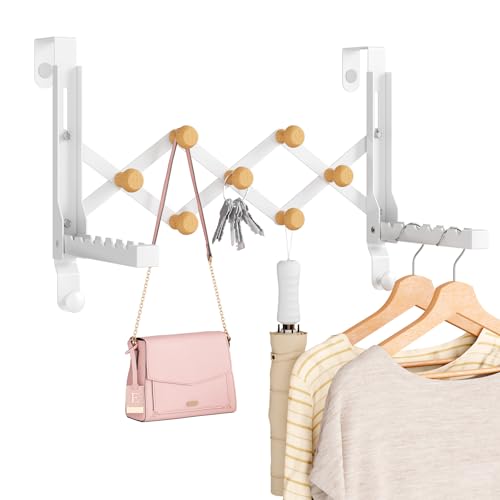 BAKON Over The Door Hanger Folding Clothes Drying Rack for Hanging Clothes