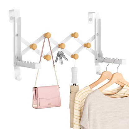 BAKON Over The Door Hanger Folding Clothes Drying Rack for Hanging Clothes