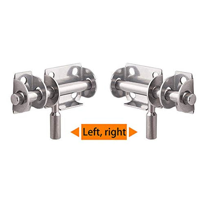 Mini Sliding Bolt Gate Latch, 2.6 Inch Heavy Duty Stainless Steel Barrel Bolt OLT with Padlock Hole, Interior Door Latches (4 Pack) - size: 4 Pieces