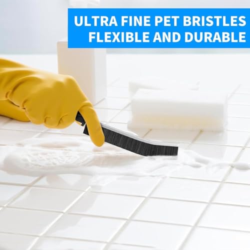 11 PCS Cleaning Brush Crevice Set - Hard Bristle Crevice Cleaning Brush Tool, Multifunctional Gap Scrub Brush for Home, Bathroom, Kitchen, Window Track, Bathtub, Vehicle, Faucets, Bowl, Teapot, Use