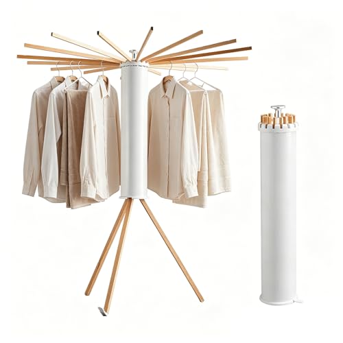 Clothes Drying Rack Tripod, Floor‑Mounted Garment Rack, Portable Drying