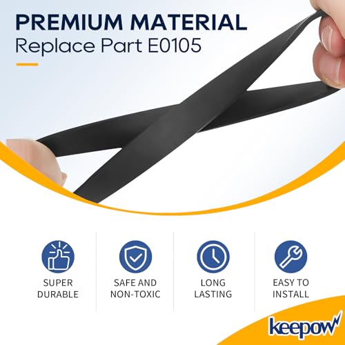 KEEPOW Vacuum Belt Compatible with Eureka Airspeed Compact Bagless Upright - size: 2*Belts