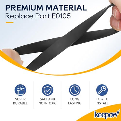 KEEPOW Vacuum Belt Compatible with Eureka Airspeed Compact Bagless Upright - size: 2*Belts