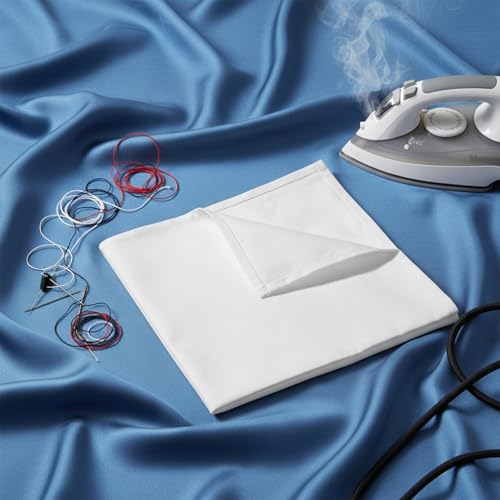39.3 X 39.3 Inch Pressing Cloth for Ironing, Large Cotton Ironing Cloth to Protect Clothes Iron Clothes Fabric Press Clothing Sewing and Ironings Fabric Protector Press Tool for Silk Organza