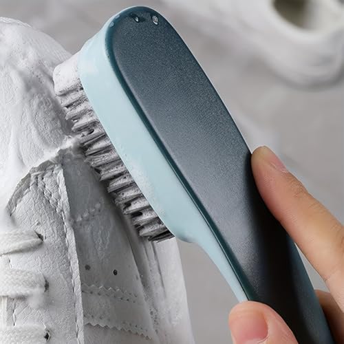 1 Pack Shoes Cleaning Brush, Handheld Scrubbing Brush–Multifunctional Cleaning Tools for Shoes, Laundry, Tile, Bathtub/Blue - color: Blue