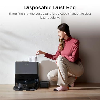Roborock 6-Pack Disposable Dust Bags for Robot Vacuum Cleaner S8 Pro Ultra, S7 Max Ultra, S7 MaxV Ultra, S8+, Q5 Max+, Q5 DuoRoller+, Q5 Pro+, Q7 Max+, Q8 Max+, Q5 Max+, Q5+, Q10 S5+, Q10 X5+, Q7 M5+ - size: 2-Dust Bag