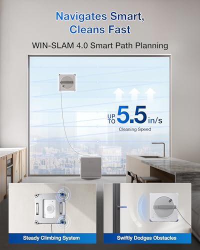 ECOVACS WINBOT W2S Omni Window Cleaning Robot, 6-in-1 Multifunction Station - size: W2S OMNI