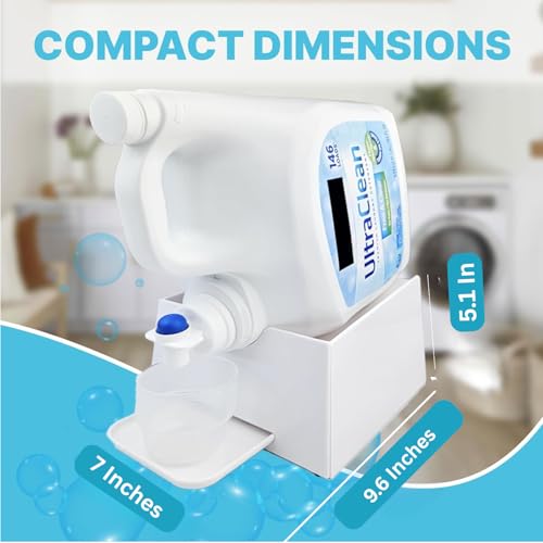 Skywin Liquid Laundry Detergent Dispenser Holder with Drip Tray - 1 Pack - color: Ivory