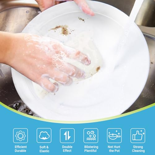 AIDEA Sponges Kitchen, Non-Scratch Scrub Sponge-24Count, Sponges for Dishes - color: White