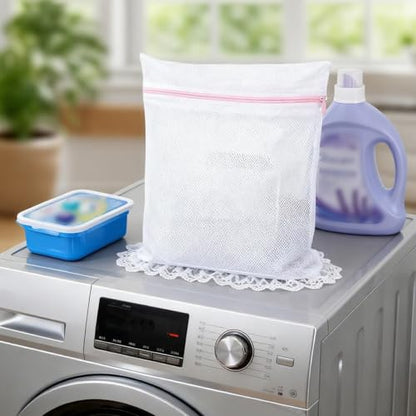 Mesh Laundry Bags for Delicates with Zipper, Travel Storage Organize Bag